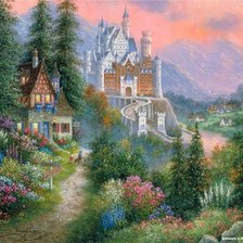 Схема вышивки «Замок»