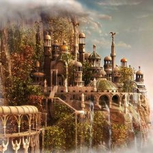 Схема вышивки «Замок»