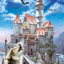 Схема вышивки «Замок»