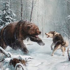 Схема вышивки «в суровую зиму»