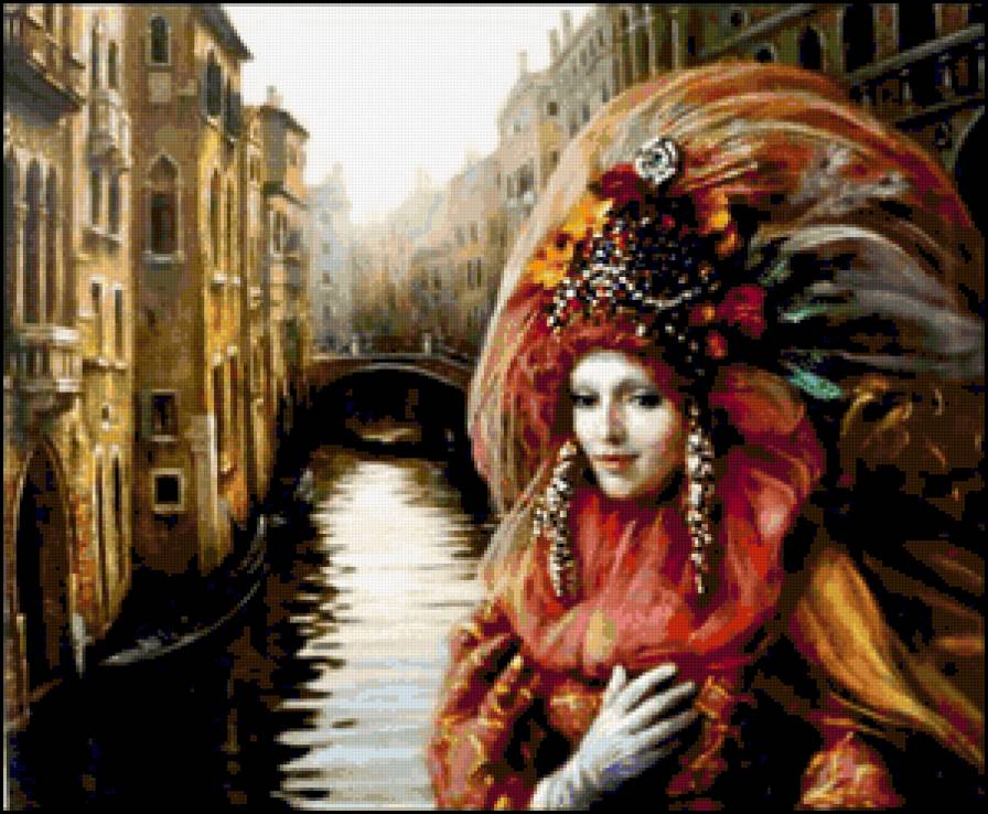 карнавал в Венеций - картина - предпросмотр