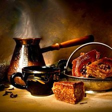 Схема вышивки «Кофе по-восточному»