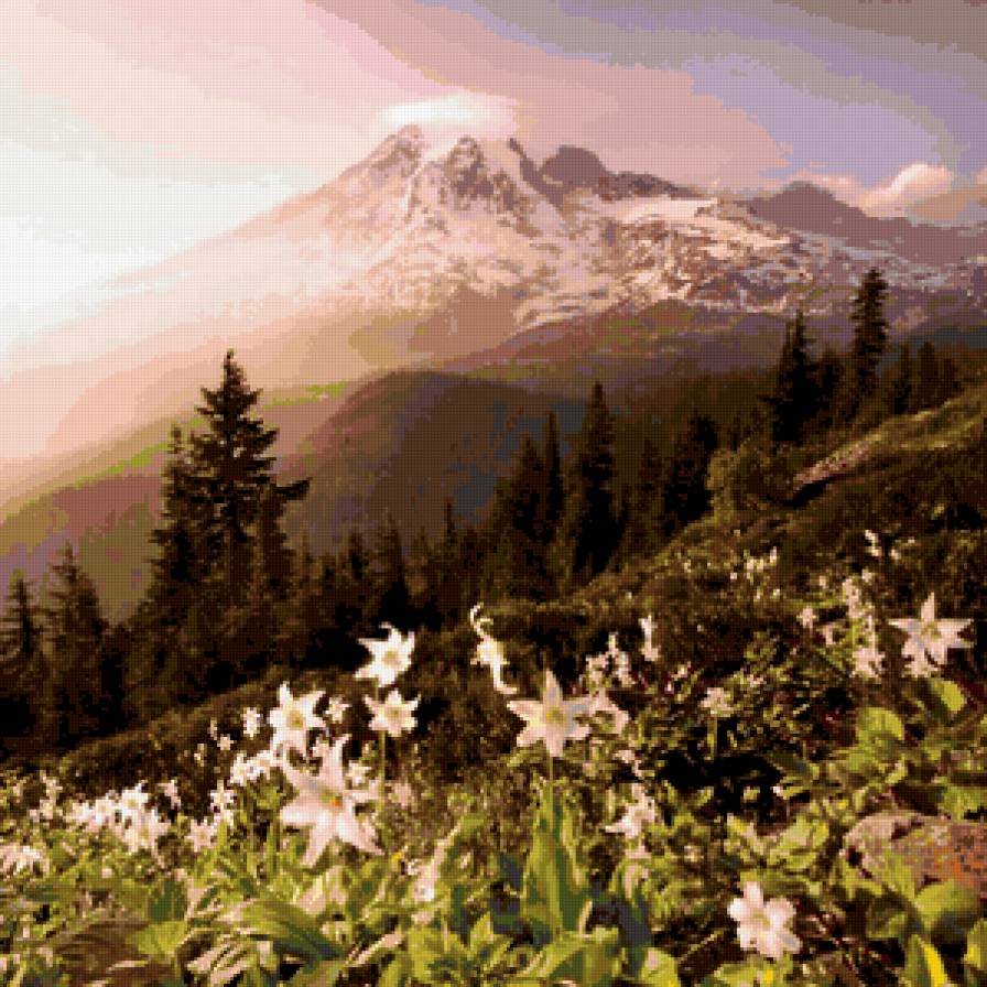 Вид на Альпы - горы - предпросмотр