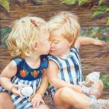 Схема вышивки «поцелуй»