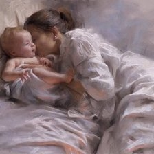 Схема вышивки «Мама»