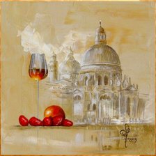 Схема вышивки «пейзаж»