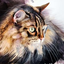 Схема вышивки «Усатый - полосатый»