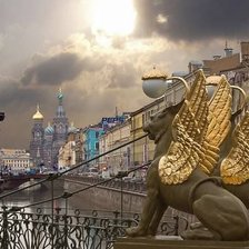 Схема вышивки «Львы»