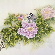 Схема вышивки «Райские птички»