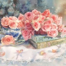 Схема вышивки «розы»