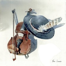 Схема вышивки «скрипка»