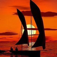 Схема вышивки «Парус»