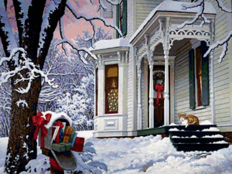 Зимний дворик - предпросмотр