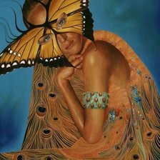 Схема вышивки «Бабочка маска»