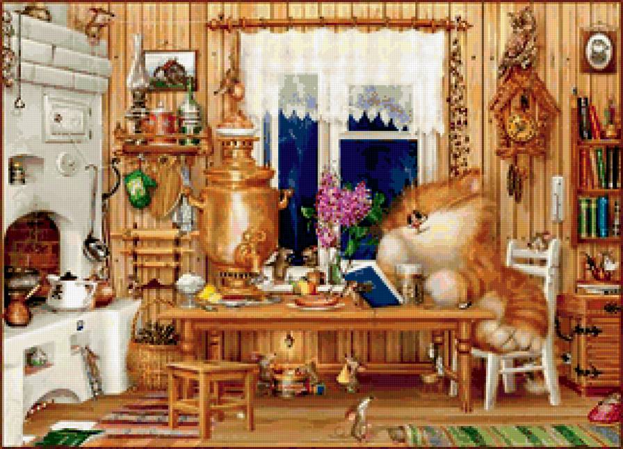 кошкин дом - дом, кошки, уют - предпросмотр