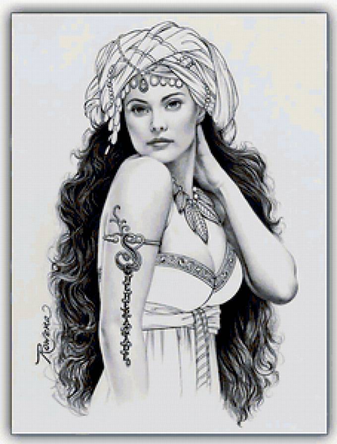 Восточная девушка - предпросмотр