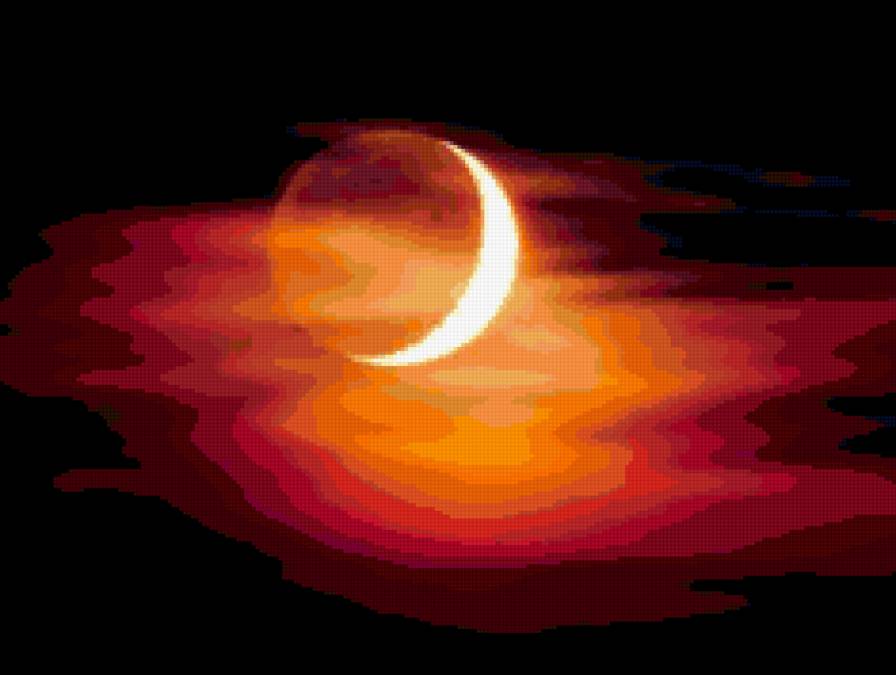 Затмение - планета, луна, космос - предпросмотр