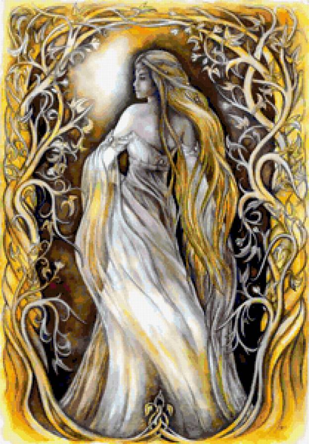 №369094 - фэнтези, магия, девушка, живопись - предпросмотр