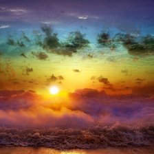 Схема вышивки «Море»