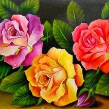 Схема вышивки «розы»