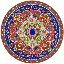 Схема вышивки «Узор на круглую подушку»