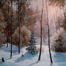 Схема вышивки «зимний свет»