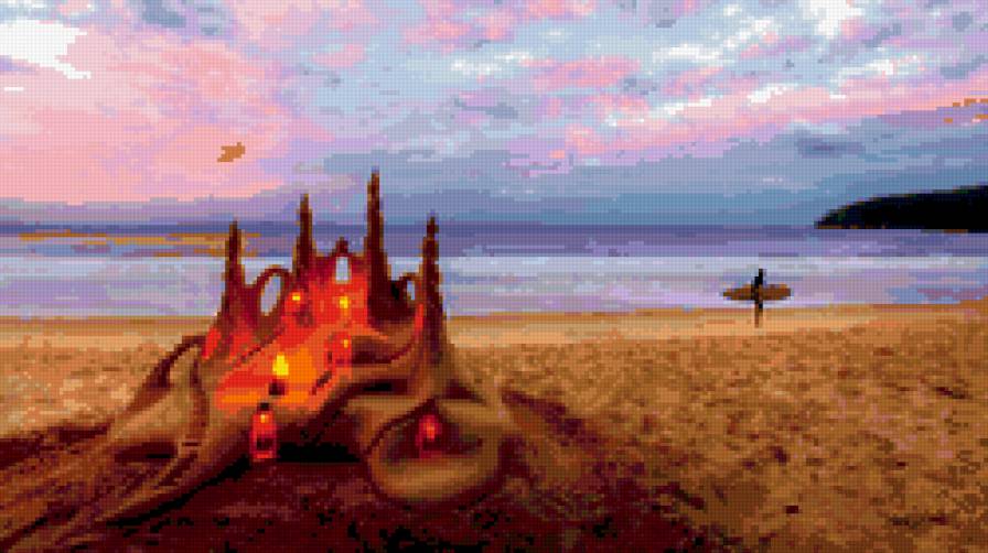 Замок из песка - картинка - предпросмотр