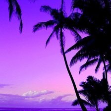 Схема вышивки «вечерний пляж»