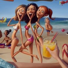 Схема вышивки «Ура! Мы на море»