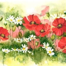 Схема вышивки «акварель»