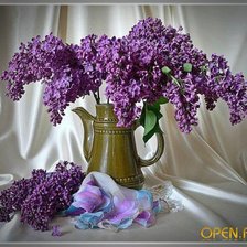 Схема вышивки «Букет сирени»