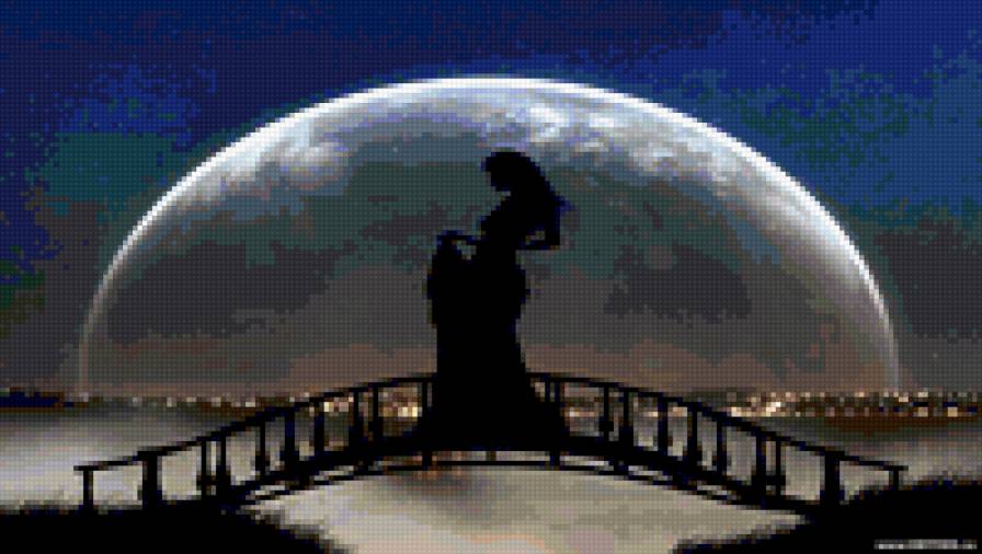 Дама при луне - предпросмотр