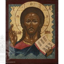 Схема вышивки «Старообрядческая  романовская школа письма.Спаситель»