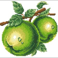 Схема вышивки «яблоки»