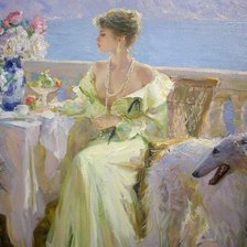 Схема вышивки «девушка»