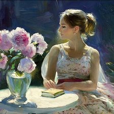 Схема вышивки «девушка»