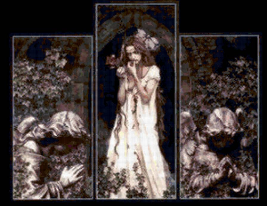 Триптикс "Дарк" - вампир, триптикс, темный - предпросмотр