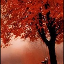 Схема вышивки «Красный закат.»