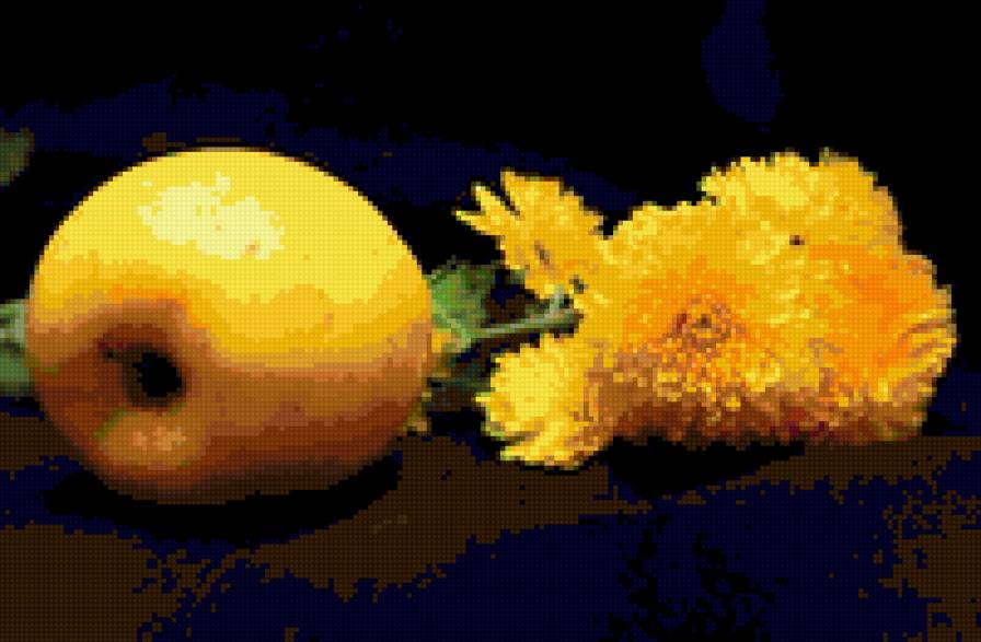 №371230 - на кухню, натюрморт, цветы, фрукты, букет - предпросмотр