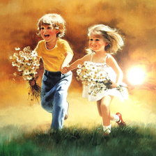 Схема вышивки «Чудо дети!!»