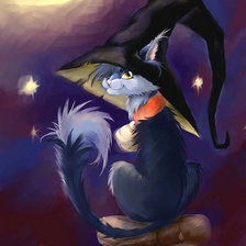 Схема вышивки «Ведьмочка Аня»