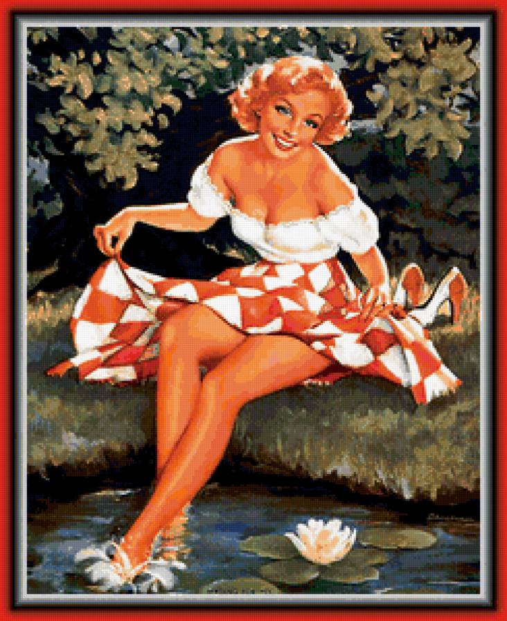 №371414 - вода, озеро, девушка - предпросмотр