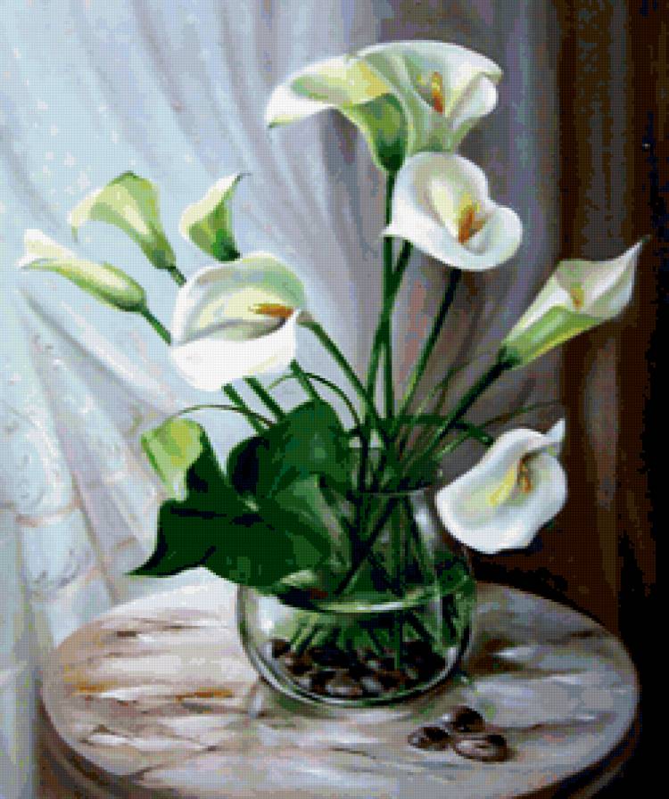 Каллы - цветы, букет - предпросмотр