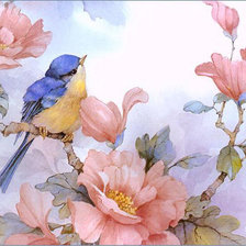 Схема вышивки «Синичка»