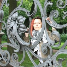 Схема вышивки «Я и Питер. Около Исакиевского сабора.»