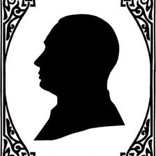 Схема вышивки «Силуэт мужчины»