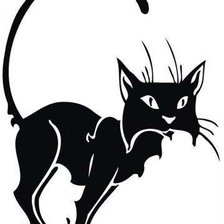 Схема вышивки «киса»