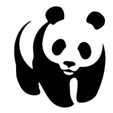 Схема вышивки «панда»