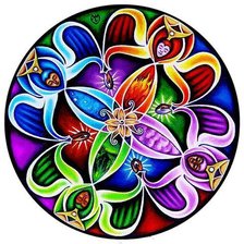 Схема вышивки «сюжет для подушки»