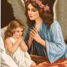 Схема вышивки «ангел»